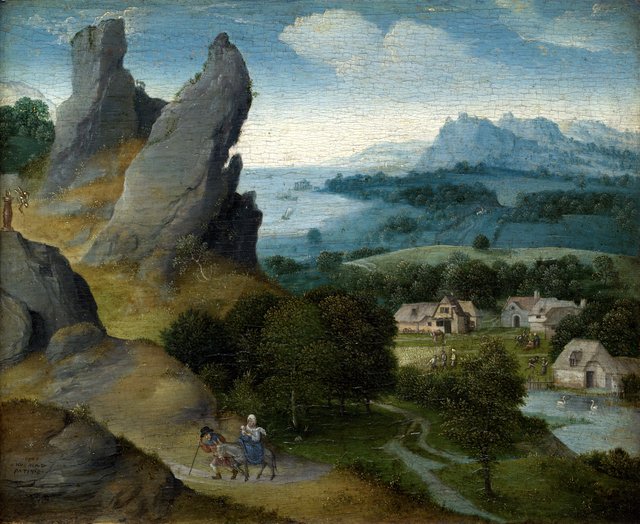 Landscape with the Flight into Egypt by Joachim Patinir