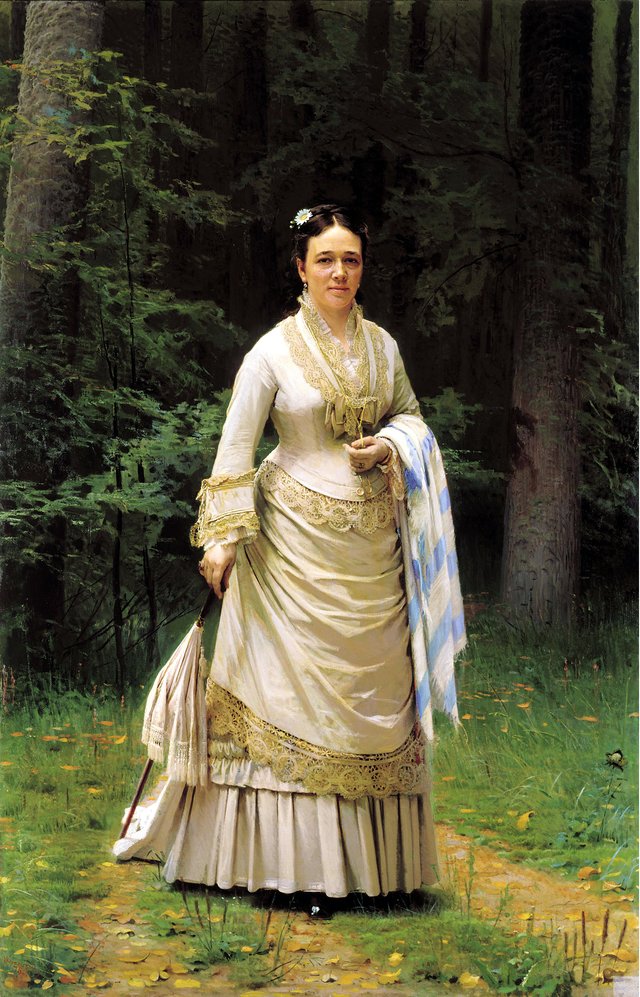 Portrait of Vera Nikolayevna Tretyakova by Ivan Kramskoi