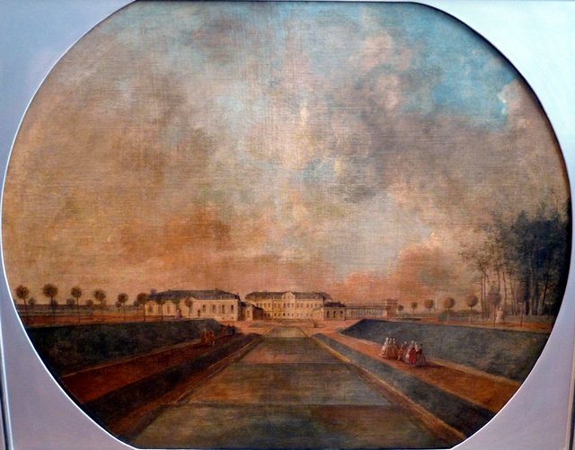 View of the Castle of Chanteloup from the Waterfall by Jean-Pierre Houël