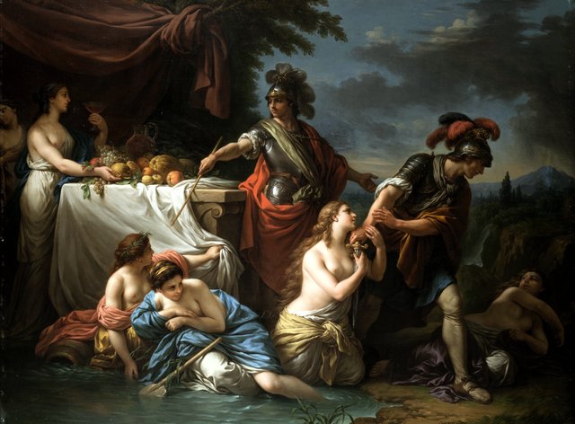 Ubaldus und der Ritter Danois by Louis-Jean-François Lagrenée