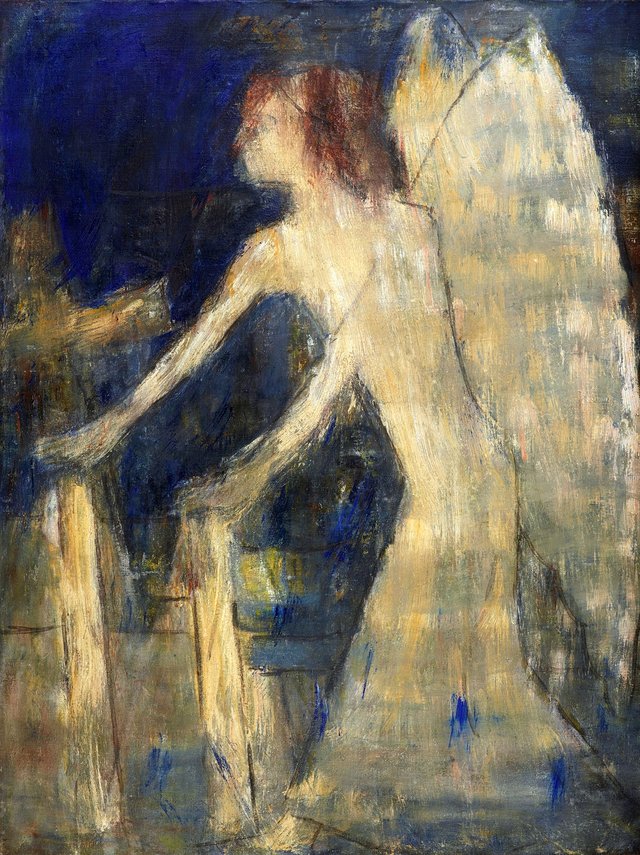 Angel who carries light into the tombs by Christian Rohlfs