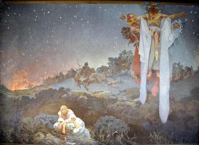 Slavs in their Original Homeland by Alphonse Mucha