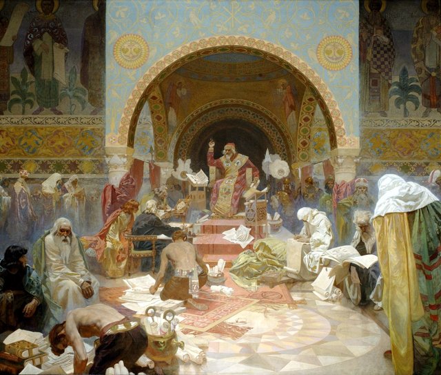 The Bulgarian Tsar Simeon by Alphonse Mucha