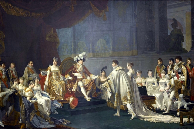 Wedding of Prince Jérôme Bonaparte and Princess Frédérique-Catherine of Wurtemberg, August 22, 1807 by Jean-Baptiste Regnault