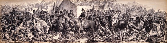 The Meeting of Wellington and Blücher after the Battle of Waterloo by Daniel Maclise