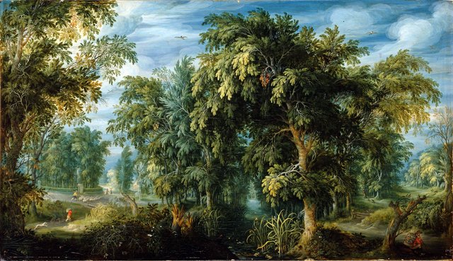 Forest landscape by Alexander Keirincx