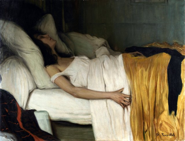 La Morphine by Santiago Rusiñol i Prats