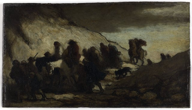 The Emigrants by Honoré Daumier