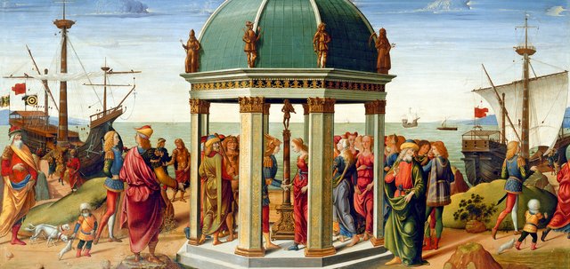 Das Treffen von Jason und Medea by Biagio d'Antonio