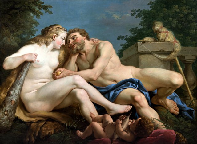 Herkules and Omphale by Louis-Jean-François Lagrenée