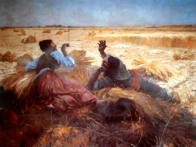 Tickling by José Malhoa