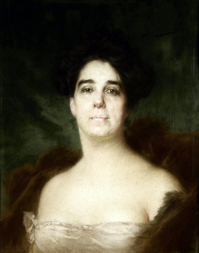 Portrait of woman by José Malhoa