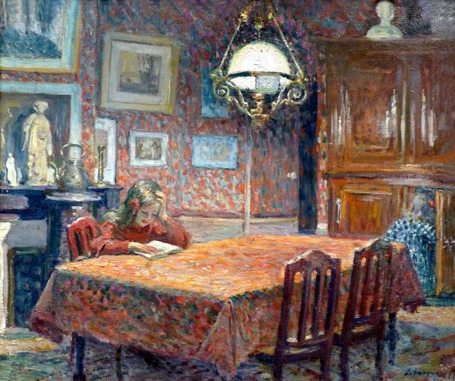 Evening Reading by Henri Lebasque