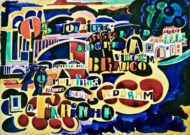 Song of Açude - A Poem in Colour by Amadeo de Souza Cardoso