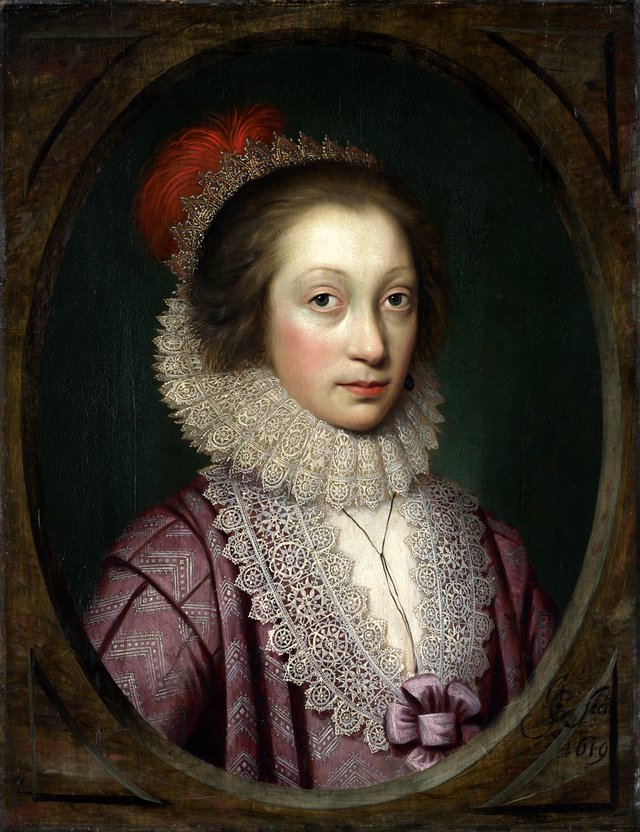 Portrait of a Woman, possibly Elizabeth Boothby by Cornelis Janssens van Ceulen