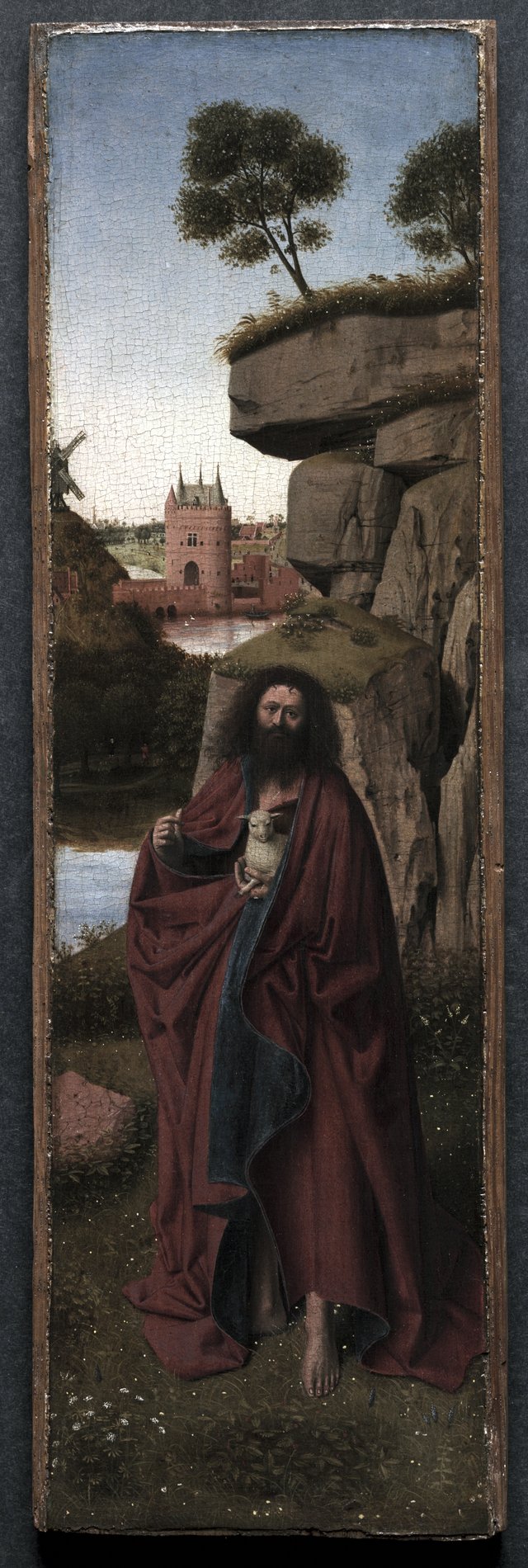 Saint John the Baptist in a Landscape by Petrus Christus