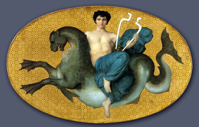 Arion on a Sea Horse by William-Adolphe Bouguereau