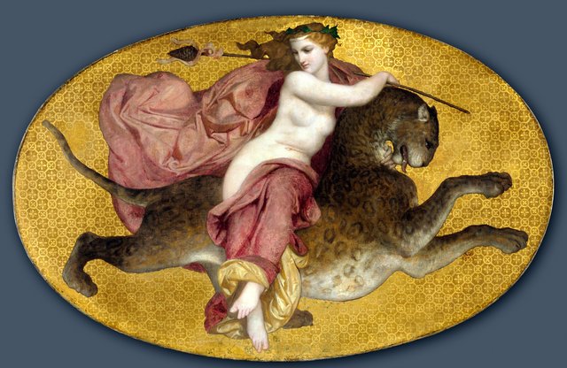Bacchante on a Panther by William-Adolphe Bouguereau