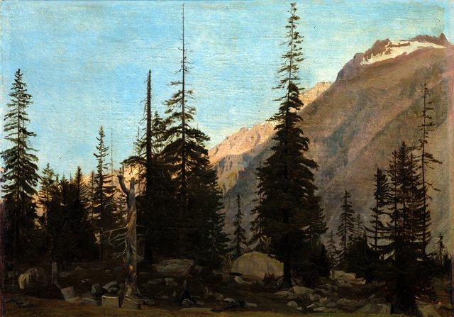 Alpine Landscape:  The Handegg, Switzerland by Jean-Léon Gérôme