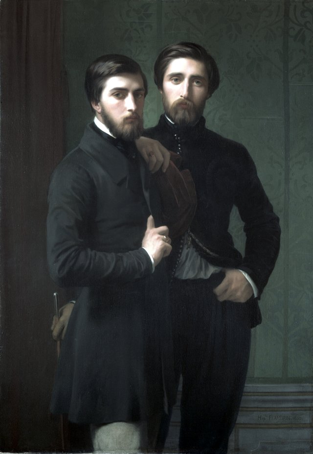 René-Charles Dassy and His Brother Jean-Baptiste-Claude-Amédé Dassy by Hippolyte Flandrin