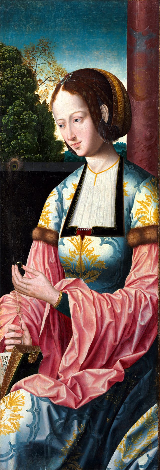 Saint Barbara by Master of the Holy Blood