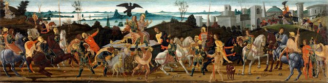 Tarquinius Priscus Entering Rome by Jacopo da Sellaio