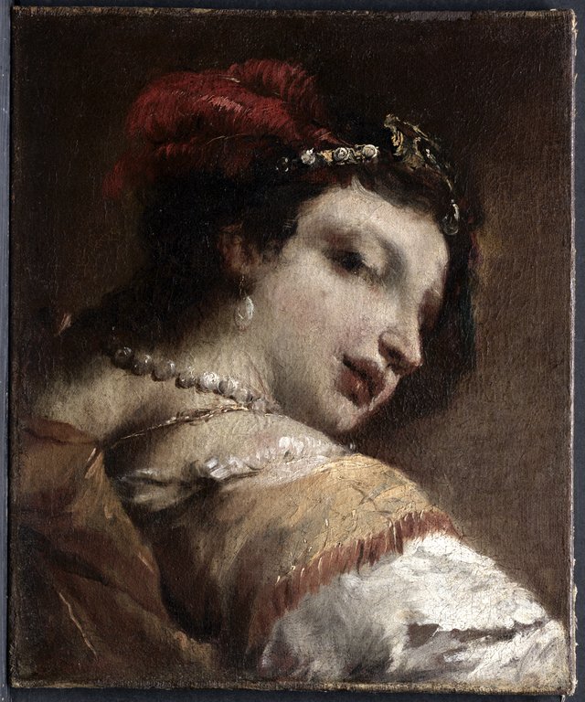 Head of a Woman by Giovanni Antonio Guardi