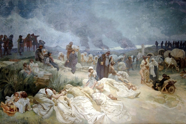 Petr Chelčický at Vodňany by Alphonse Mucha