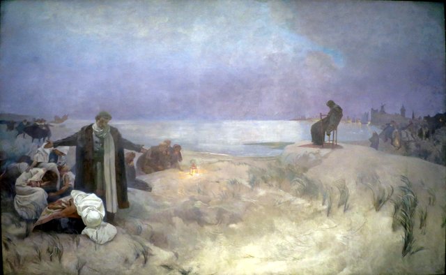 The Last days of Jan Amos Komenský in Naarden by Alphonse Mucha