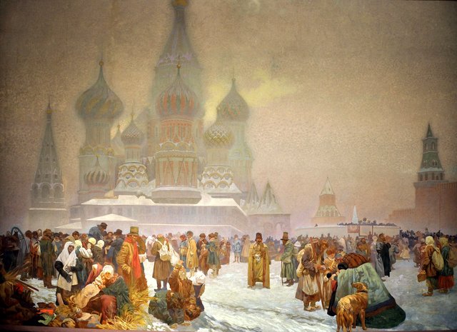 The Abolition of Serfdom in Russia by Alphonse Mucha