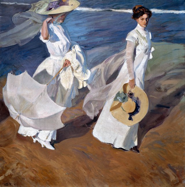 Walk on the mountain by Joaquín Sorolla