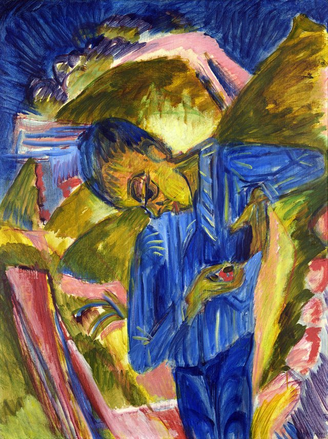 Knave with sweeties by Ernst Ludwig Kirchner