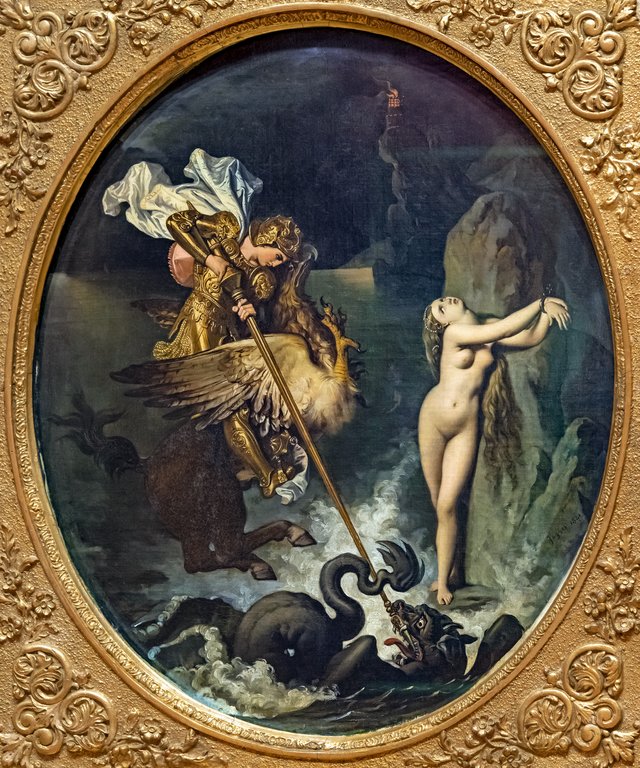 Musée Ingres-Bourdelle - Roger délivrant Angélique, Jean-Auguste-Dominique Ingres by Jean-Auguste-Dominique Ingres