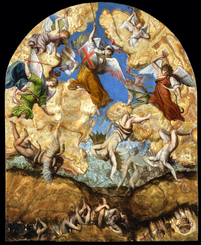 Fall of the Rebel Angels by Orazio Gentileschi