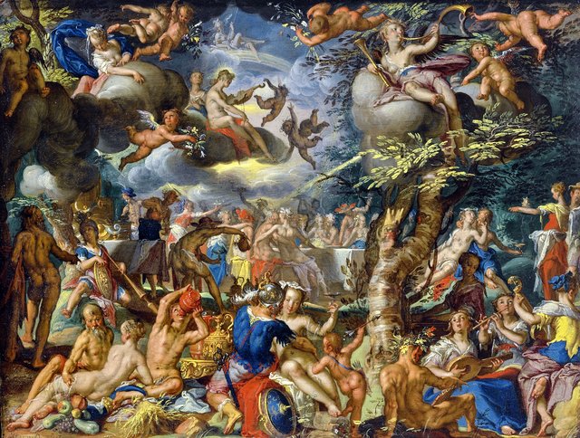 Banquet of the Gods by Joachim Wtewael
