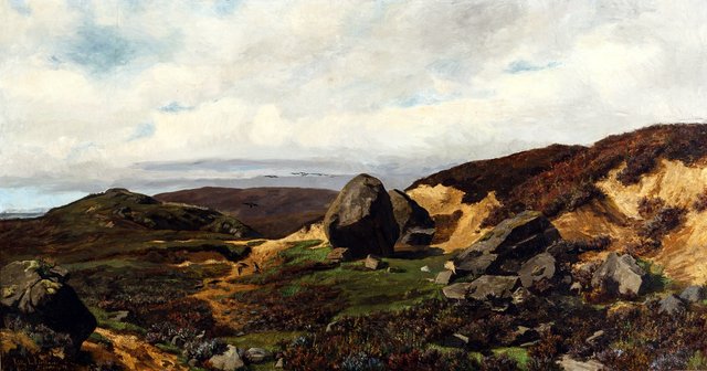 Landskap fra Jæren - Stavanger kunstmuseum - SKMS. by Kitty Lange Kielland