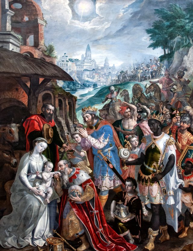 Adoration of the Kings by Maerten de Vos