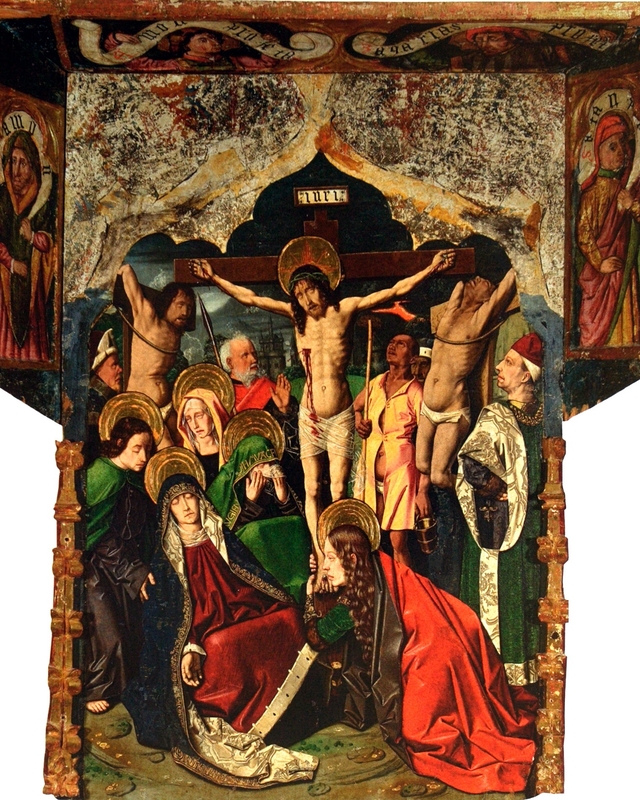 Calvary from altarpiece of Sainte Engratia from altarpiece of Sainte Engratia by Bartolomé Bermejo