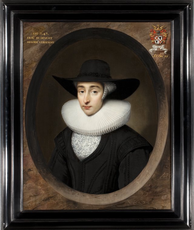 Portrait of Maria de Fraeye (1605-1682) by Cornelis Janssens van Ceulen