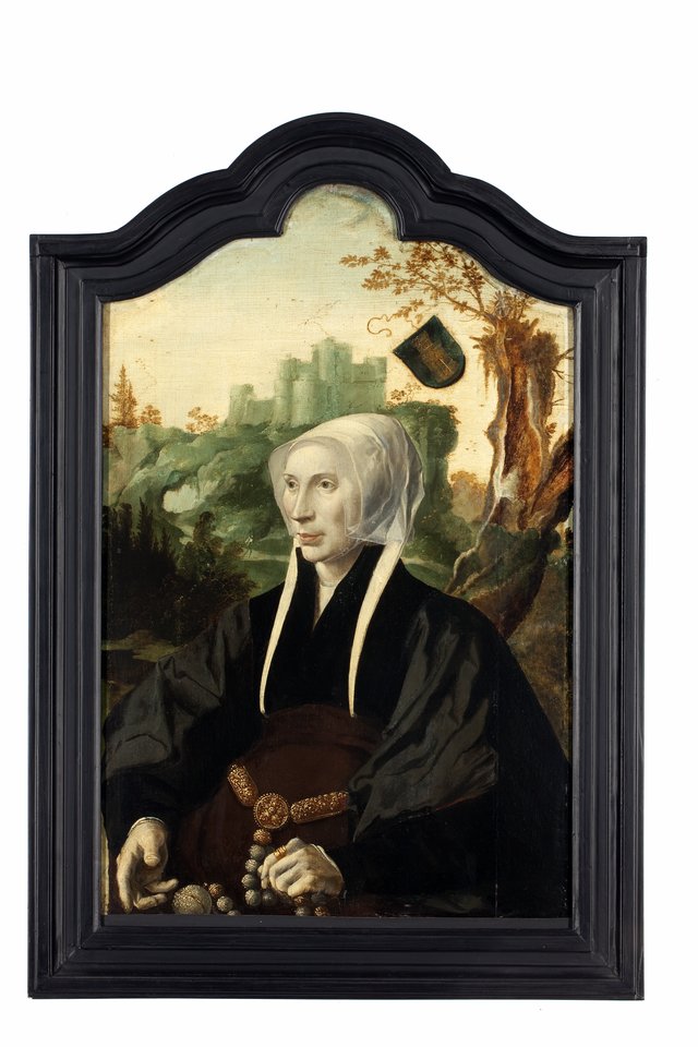 Portrait of Emme 't Hoen van Souburgh (..-1563) by Maarten van Heemskerck