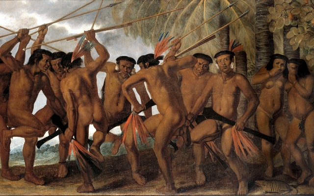 Dancing Tapuyi Indians by Albert Eckhout
