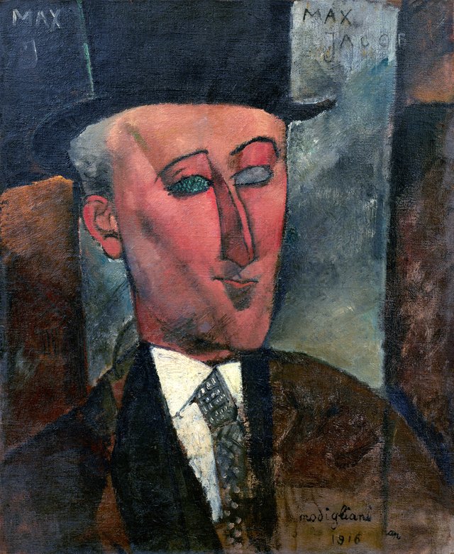 Portrait of Max Jacob by Amedeo Modigliani