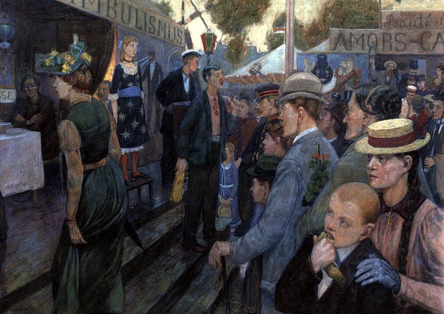 Vergnügungspark Alte Hasenheide by Hans Baluschek