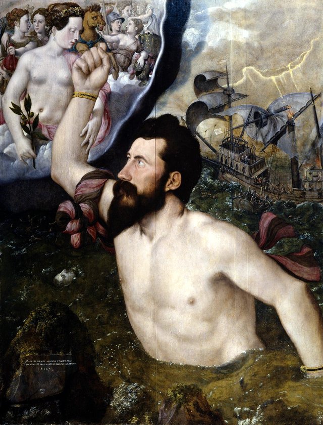Allegorical Portrait of Sir John Luttrell by Hans Eworth