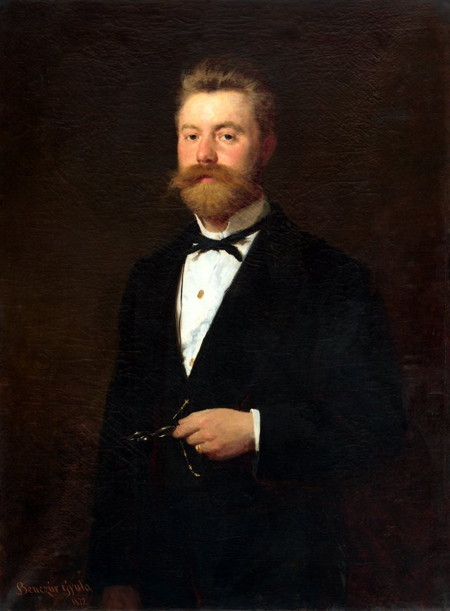 Oficiálna podobizeň muža. Podobizeň Gejza Bencúr. - O 130 - East Slovak Gallery by Gyula Benczúr