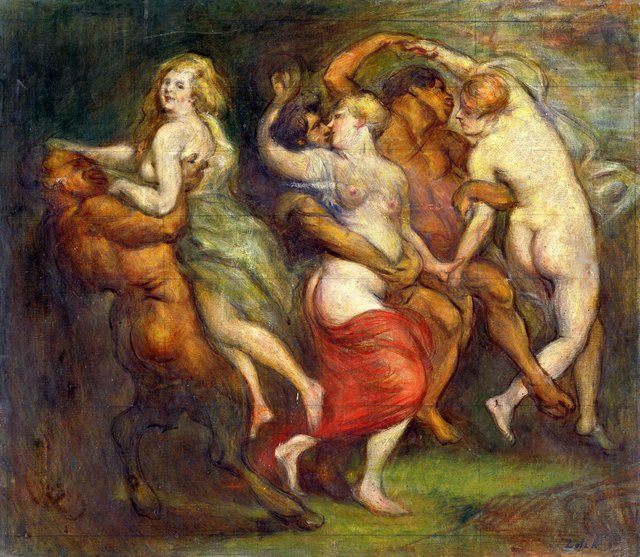 Bakchanálie - O 991 - East Slovak Gallery by Károly Lotz