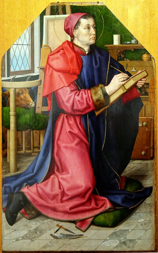 Saint Luke Painting the Virgin by Hugo van der Goes