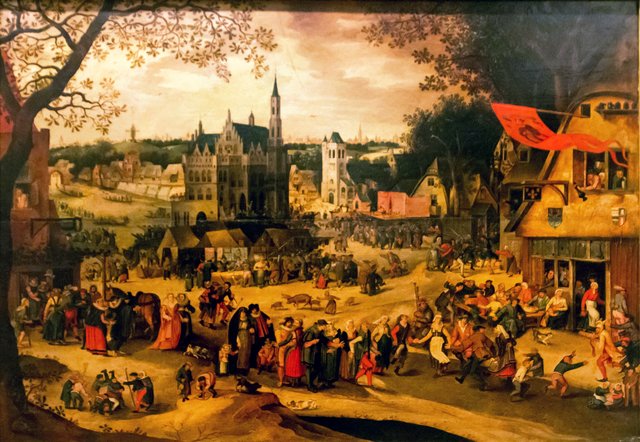 Quermesse de Audenaerde by David Vinckboons, Museu Nacional de Arte Antiga by David Vinckboons