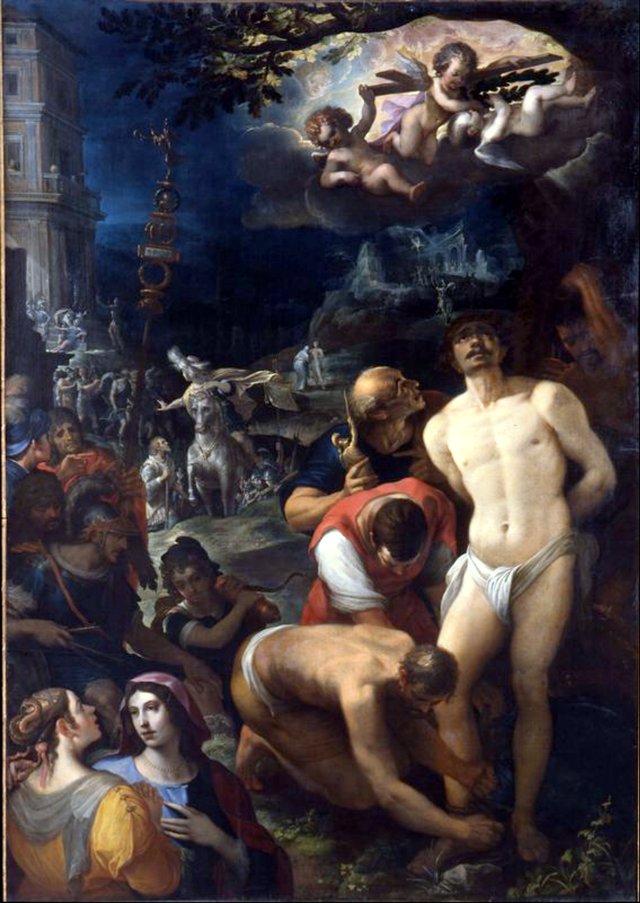 The preparations for the martyrdom of Saint Sebastian by Wenceslas Cobergher