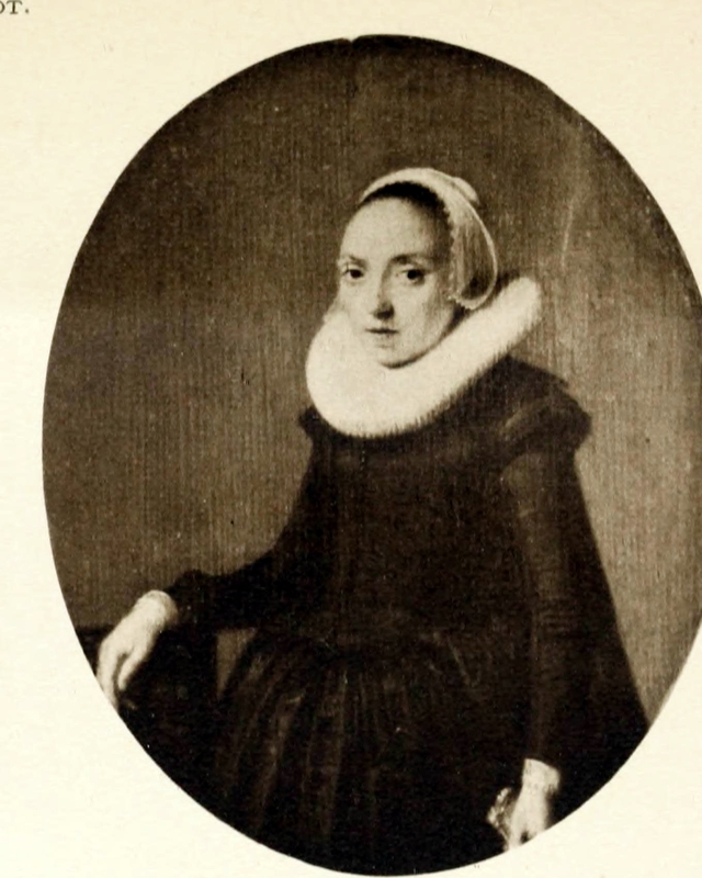 Portrait of an unknown woman by Hendrik Gerritsz Pot